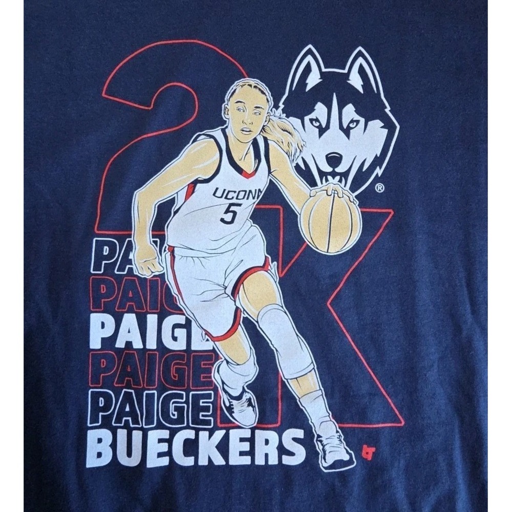 Breakingt Wear The‎ Moment PAIGE BUECKERS UCONN XL  NAVY BLUE UNISEX WNBA NWT